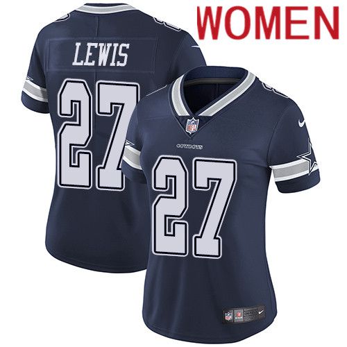 Women Dallas Cowboys #27 Jourdan Lewis Nike Navy Vapor Limited NFL Jersey